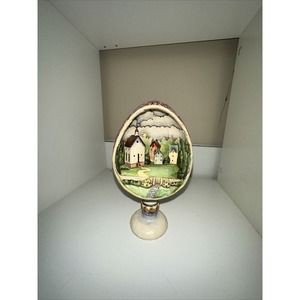 Jim Shore "Small Town Big Blessings" ‎ Egg W/Church Diorama 4007545 2006 -